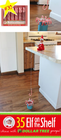 Elf on the shelf candy cane